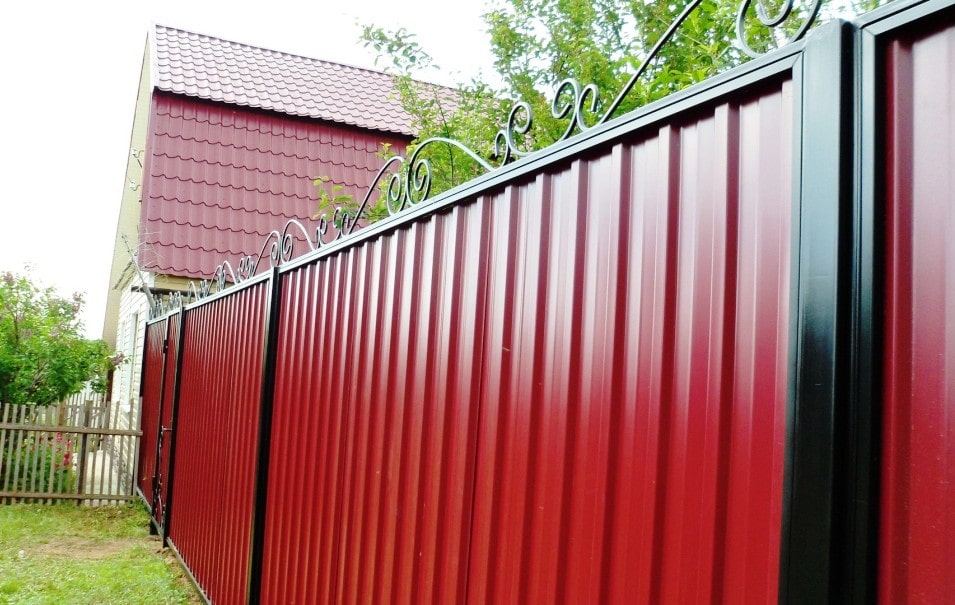 забор профнастил