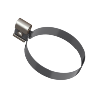 Хомут трубы, Технониколь, Ø125 мм, Puretan, цвет: Графитово-серый