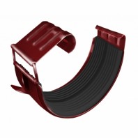 Соединитель желобов, Grand Line, Ø125 мм, Granite - double, RAL 3011