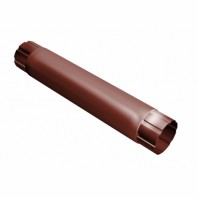 Труба водосточная Grand Line, Ø90 мм, L=1000 мм, Granite - double, RAL 8004