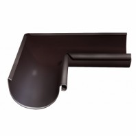 Угол желоба внутренний 90°, Grand Line, Ø125 мм, Granite - double, RAL 8017