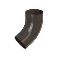 Колено трубы 60°, Технониколь, Ø90 мм, Puretan, цвет: Темно-коричневый
