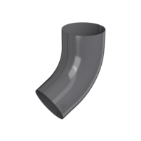 Колено трубы 60°, Технониколь, Ø90 мм, Puretan, цвет: Графитово-серый