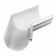 Угол желоба внутренний 135°, Grand Line, Ø125 мм, Granite - double, RAL 9003