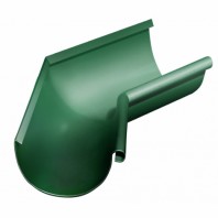 Угол желоба внутренний 135°, Grand Line, Ø125 мм, Granite - double, RAL 6005