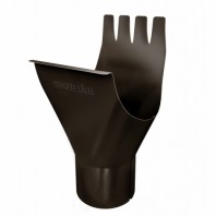 Водосток Grand Line, воронка желоба Ø125mm Granite double RR 32