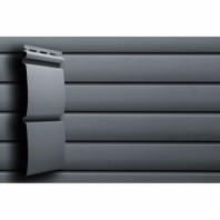 Сайдинг вакриловый Grand Line Блок-хаус, Tundra, 3000 мм, цвет: Графит