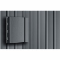 Сайдинг акриловый, вертикальный Grand Line, 3000 мм, цвет: графит