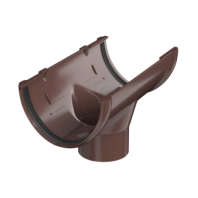 Воронка желоба Технониколь Ø125 мм, цвет: Коричневый