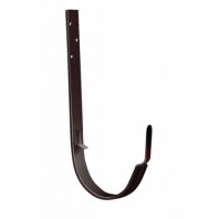 Крюк крепления желоба длинный, Grand Line, Ø125 мм, Granite - double, RAL 8017