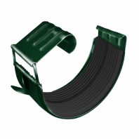 Соединитель желобов, Grand Line, Ø125 мм, Granite - double, RAL 6005