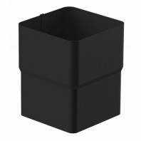 Соединитель труб Galeco STAL2 Ø125/80 мм, цвет: Черный