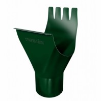 Воронка желоба Grand Line, Ø125 мм, Granite - double, RAL 6005