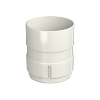 Соединитель труб, Технониколь Макси, Ø100 мм, цвет: Белый