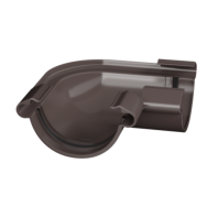 Угол желоба 90° Технониколь Макси, Ø150 мм, цвет: Коричневый