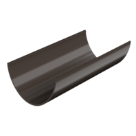 Желоб водосточный Технониколь Ø125 мм, L=3000 мм, цвет: Темно-коричневый