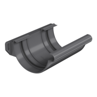 Соединитель желобов, Технониколь Макси, Ø150 мм, цвет: Графитово-серый