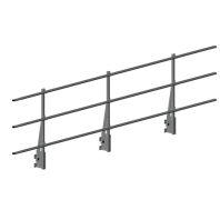 Ограждение кровли, парапетное, Roofsystems Elite, H=900мм, L=3000 мм, RAL 7004