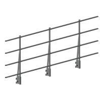 Ограждение кровли, парапетное, Roofsystems Elite, H=1200 мм, L=3000 мм, RAL 7005