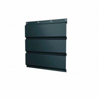 Софит Grand Line, металлический центральная перфорация, Satin с пленкой 0.5 мм, RAL 7016