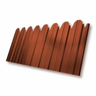 Профнастил C 10В, фигурный, 1150 мм, Drap, 0.45 мм, RAL 8004