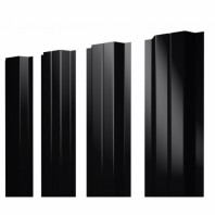 П-образный А штакетник 0.45 Drap TX RAL 9005