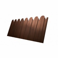 Профнастил C 10В, фигурный, 1150 мм, Print Elite, 0.45 мм, Choco Wood