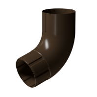 Колено трубы 72°, Docke Stal Premium, Ø90 мм, цвет: каштан