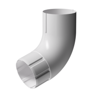 Колено трубы 72°, Docke Stal Premium, Ø90 мм, цвет: пломбир