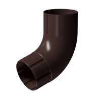 Колено трубы 72°, Docke Stal Premium, Ø90 мм, цвет: шоколад