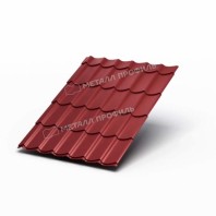 Металлочерепица МП Ламонтерра , 0,5 мм, Norman MP, RAL 3011
