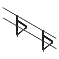 Ограждение для фальцевой кровли, Optima, H=650 мм, L=2000 мм, RAL 9005
