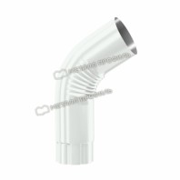 Колено трубы 62°, Металл Профиль Проект, Ø150 мм, PE, RAL 9003