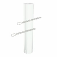 Труба водосточная, Металл Профиль Проект, Ø150 мм, L=1000 мм, PE, RAL 9003