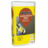 Штукатурно-клеевая зимняя смесь для теплоизоляции Weber.therm S100 winter, 25 кг