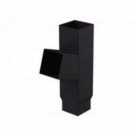 Тройник трубы Galeco STAL2 Ø125/80 мм, цвет: Черный