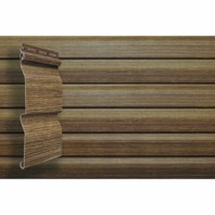 Сайдинг виниловый Grand Line Tundra, корабельная доска 3600 мм, цвет: кедр