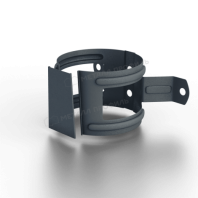 Хомут трубы на деревянную стену МП Foramina Freeze Ø100 мм, Grey