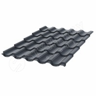 Металлочерепица Stynergy, Garda, Стальной шёлк 0.5mm RAL 7024