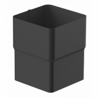 Соединитель труб Galeco STAL2 Ø125/80 мм, цвет: Графит