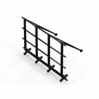 Ограждение для фальцевой кровли, со снегозадержателем, Orima, H=1100мм, L=3000мм, RR33