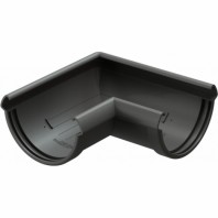 Угол желоба 90˚ Docke Lux  Ø141 мм, цвет: Графит