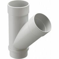 Тройник трубы Docke Lux Ø100 мм, цвет: Белый