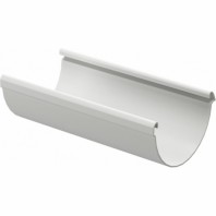 Желоб водосточный Docke Lux Ø141 мм, L=3000 мм, цвет: Белый