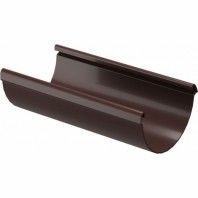 Желоб водосточный Docke Lux Ø141 мм, L=3000 мм, цвет: Шоколад