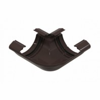 Угол желоба универсальный 90° Braas Ø150 мм, цвет: Коричневый