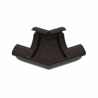 Угол желоба универсальный 135° Braas Ø150 мм, цвет: Коричневый