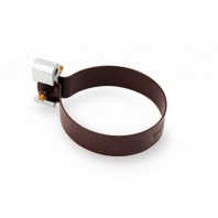 Хомут трубы Galeco STAL Ø124(120)/90 мм, цвет: Темно-коричневый