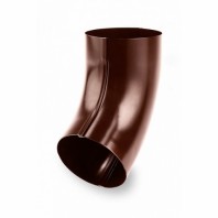 Колено трубы 60° Galeco STAL Ø152(130)/90 мм, цвет: Темно-коричневый