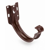 Крюк крепления желоба короткий Galeco STAL Ø124(120)/90 мм, цвет: Темно-коричневый
